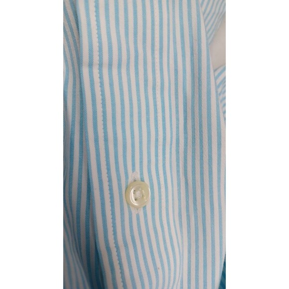 Polo Ralph Lauren Mens Classic Fit Short Sleeve Shirt XL Striped Blue White - Picture 4 of 7